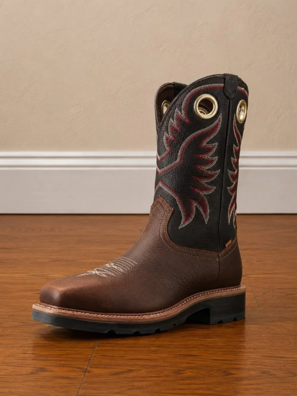 NEW Tecovas LongHaul Composite Toe Boots Tobacco/Black
